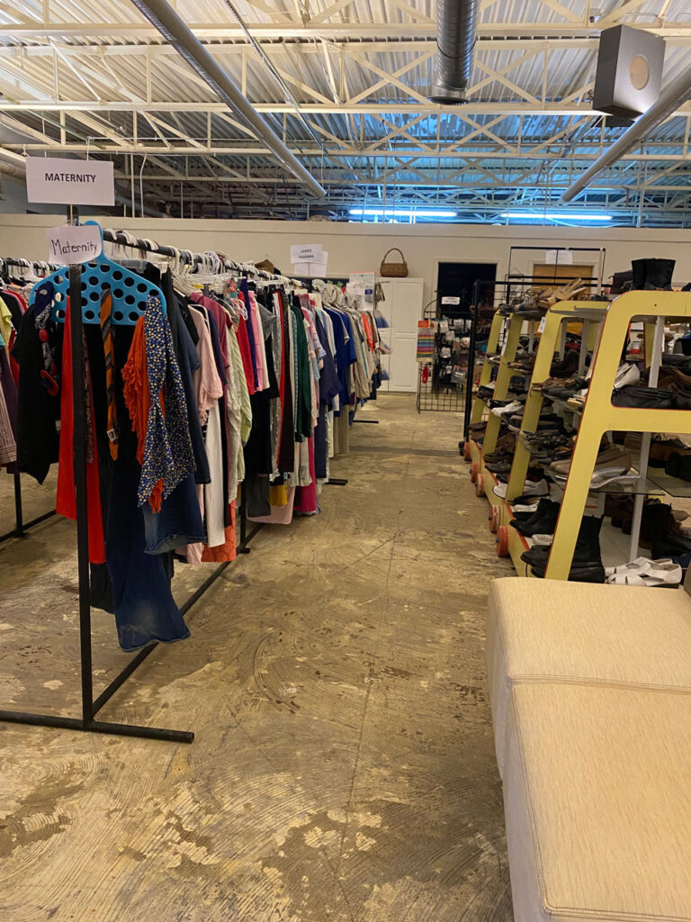 inside of Totally Free Clothes Store